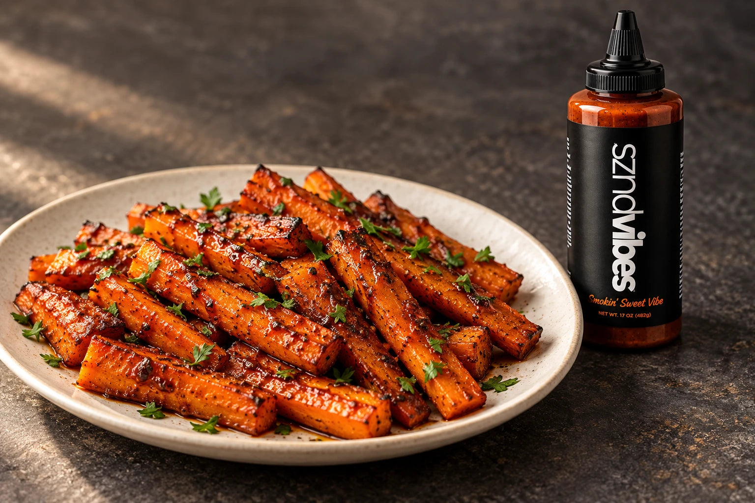 Smokin’ Sweet roasted carrots